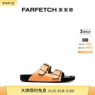 扣环细节拖鞋 Marant女士Lennyo FARFETCH发发奇 Isabel