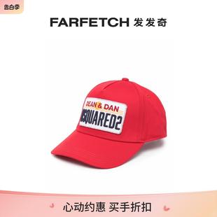 标贴棉棒球帽FARFETCH发发奇 Dsquared2童装