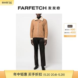 Final Santoro男士 Salvatore 尖领拉链皮质夹克FARFETCH发 Sale