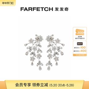 18K镀金晶饰吊饰耳环FARFETCH发发奇 Jennifer Behr女士Daphne