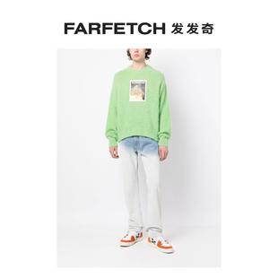 TEARS男士 DENIM 西瓜印花针织毛衣FARFETCH发发奇