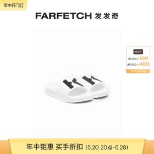 FARFETCH发发奇 KENZO童装 logo压纹拖鞋