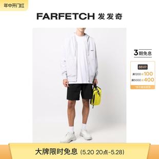 Msgm男士 FARFETCH发发奇 logo印花抽绳连帽衫