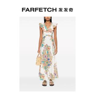 超长连衣裙FARFETCH发发奇 Etro女士花卉裹身式