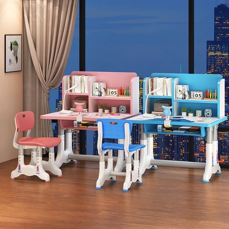 儿童学习桌小学生家用简约学生课桌椅写字作业书桌套装可升降桌子