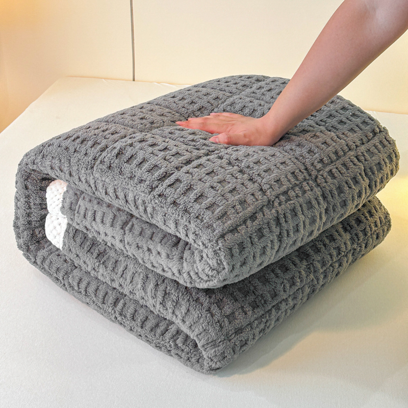 牛奶绒床垫冬天加绒垫被加厚珊瑚绒床褥子宿舍单人床盖防滑床毯子