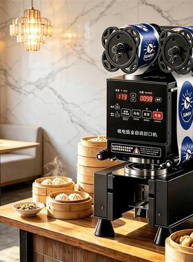 早餐奶茶店,商用封口机,手自一体封杯机,纸塑杯均可封。