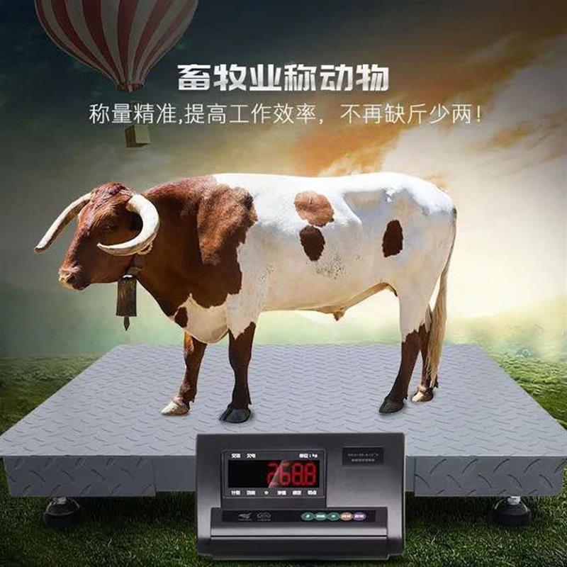 电子地磅秤3吨5吨牛羊小型工业秤称猪畜牧秤通用物流秤商用小地磅