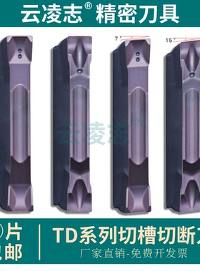 切断刀片双头槽刀切刀TDJ2数控不锈钢专用刀片走心机斜口装TTER12