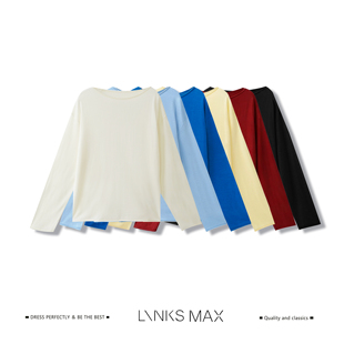 【钱老板专属】LINKS MAX 三醋酸天丝极简纯色慵懒感针织衫47097