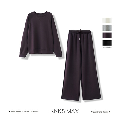 Links Max【钱老板专属】极简休闲风软糯亲肤高弹时尚套装42729