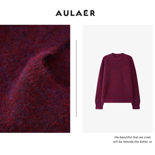 Links Max【钱老板专属】老钱风花纱羊驼毛针织毛衫ALE124305