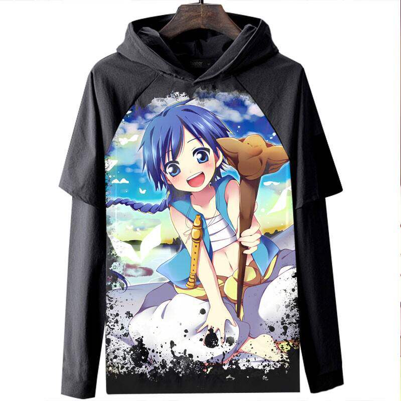 the kingdom of magic 魔笛magi 长袖t恤衣服数码印花休闲亚马逊