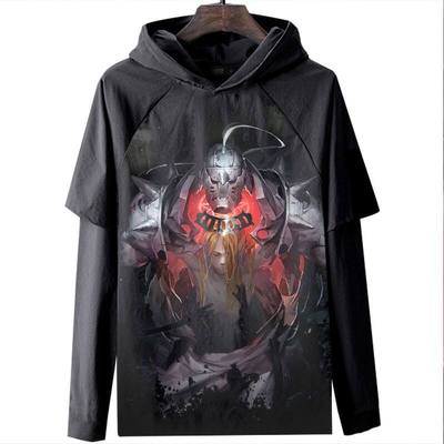 Fullmetal Alchemist 钢之炼金术师 长袖T恤衣服数码印花休闲亚