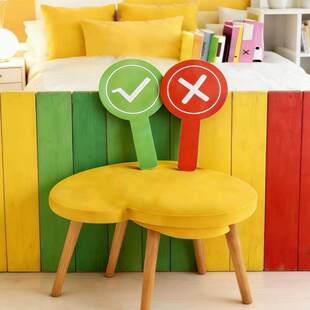 【桃黑黑同款】1件双面桃黑黑同款对错牌桃黑黑举叉牌子,教师课堂