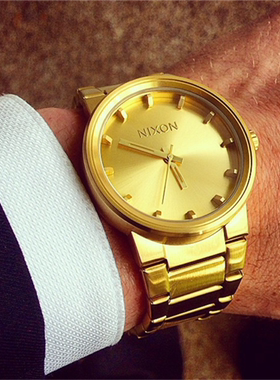 美国代购正品尼克松Nixon  A160-502 金绿色小清新中性男女手表
