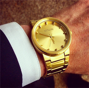 美国代购正品尼克松Nixon  A160-502 金绿色小清新中性男女手表