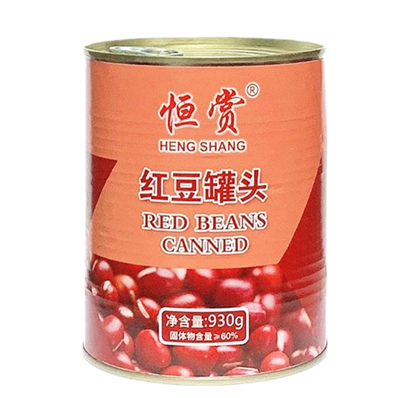 恒賞糖水紅豆罐頭930g*12罐即食加蜜納小紅豆醬奶茶店專用整箱裝