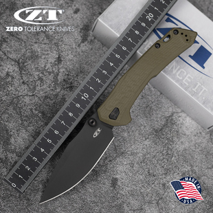 美国进口正品ZT零误差新款0203高硬度M4钢户外战术生存便携折叠刀