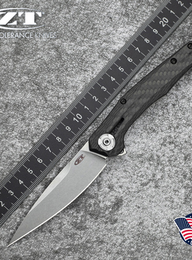 美国进口正品ZT零误差0707户外粉末钢野营防身装备轻量便携折叠刀