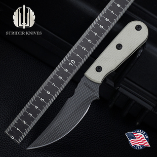 美国进口Strider挺进者MSK高硬度工具钢户外战术生存防身直刀便携