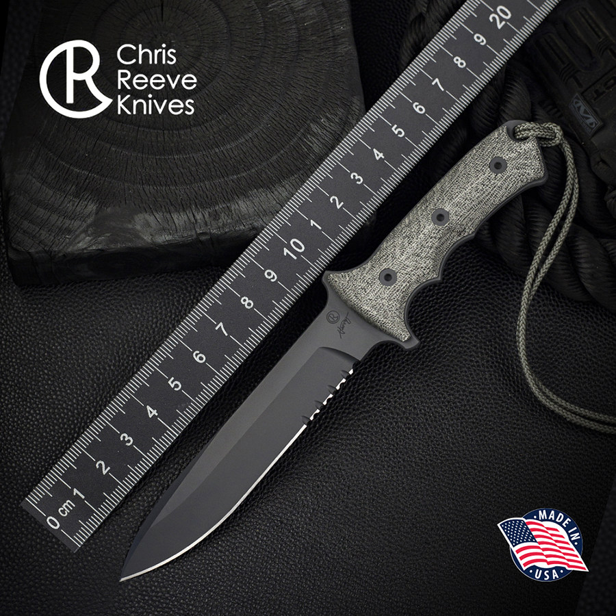 美国进口Chris Reeve克里斯.里夫绿色贝雷帽高硬度粉未钢战术直刀