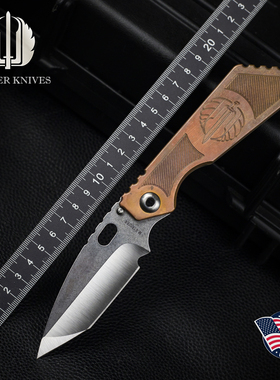 美国Strider挺进者2025刀展定制款SMF户外战术防身装备便携折叠刀