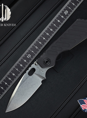 美国Strider挺进者SNG刀展限定款户外高硬度粉末钢战术便携折叠刀