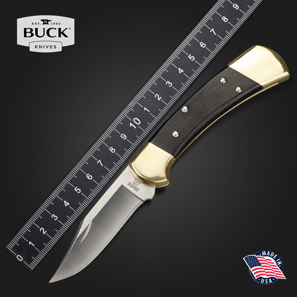 美国进口正品BUCK巴克游侠112户外不锈钢野营防身多功能折叠刀EDC