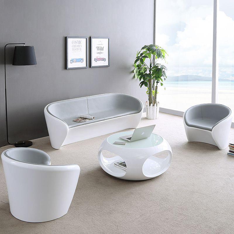 办公沙发茶几组合商务办公简约现代沙发售楼部洽谈桌椅接待区沙发