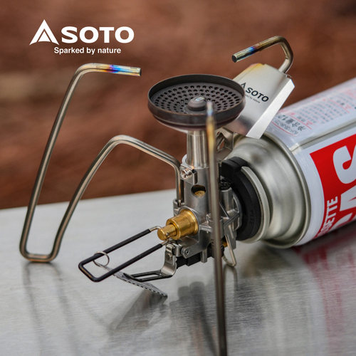 日本soto钛蜘蛛炉st-350超轻炉头户外露营登山野炊轻量化便携炉具