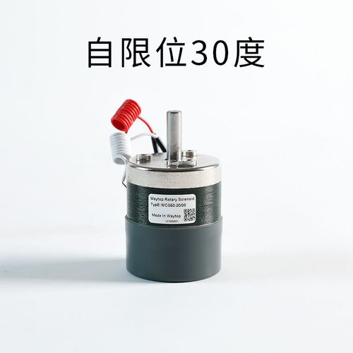 WAYTOP厂家直销 90度分选开关门 转角电机圆形磁钢双向旋转电磁铁