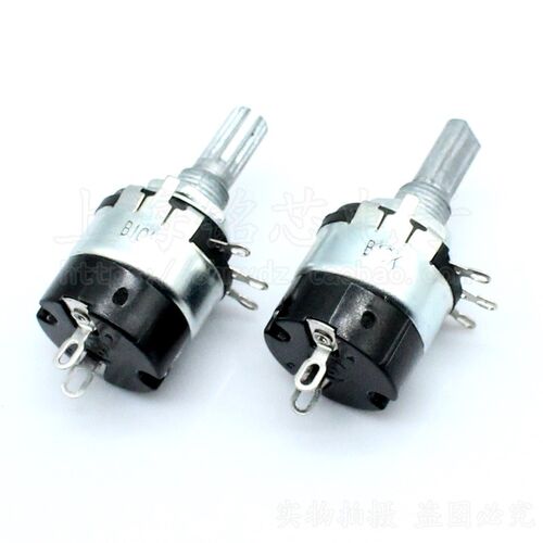 RV137-2带开关碳膜电位器B4K7 4.7K 10K 100K 470K调光调速开关M8