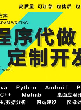 程序设计ai软件开发web网站系统定制作java微信小程序c#物联网app