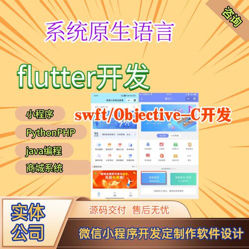 软件开发定制小程序APP帮代做java代码代编写C语言设计python编程