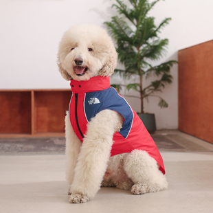 帅气拼接大型犬狗狗马甲背心秋冬保暖拉布拉多金毛边牧巨贵衣服潮