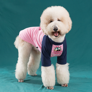 卡通狗狗衣服中大型犬打底衫春秋薄款防掉毛拉布拉多萨摩巨贵衣服