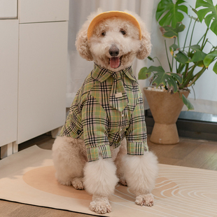 复古格子大狗衬衫 狗狗衣服秋冬宠物拉布拉多金毛巨贵大型犬衣服潮
