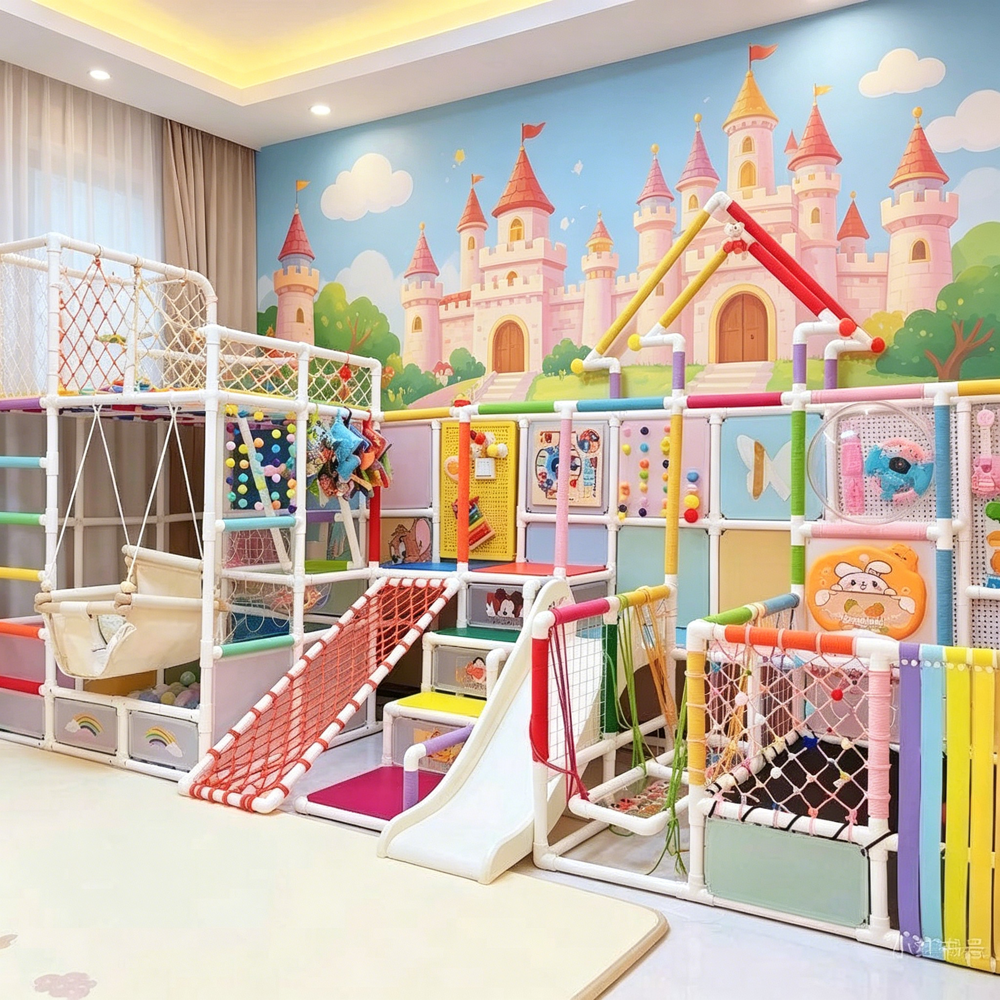 婴幼儿攀爬架自制攀爬架水管DIY健身宝宝多功能架子儿童家庭自用