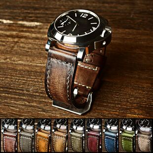 MC适用于沛纳海表带真皮手工定制做旧复古柔软男女款 441 PAM382