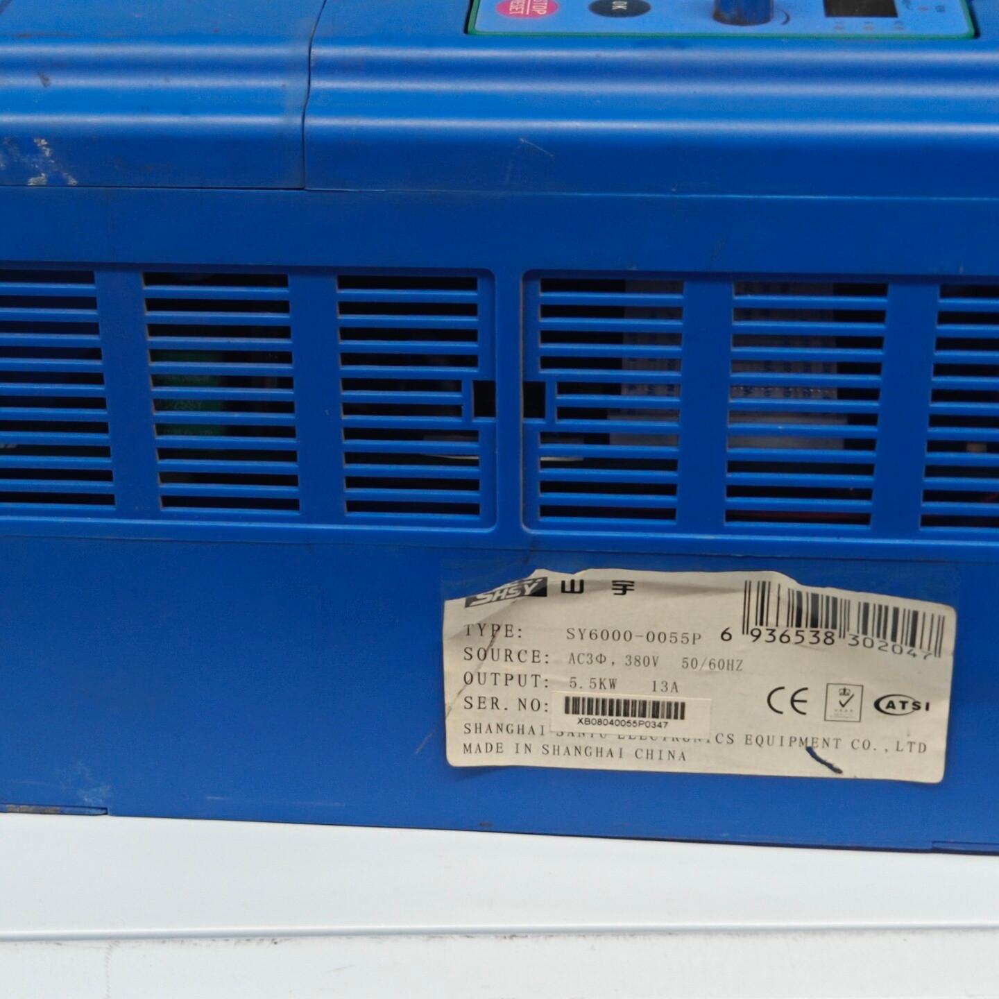 SY6000-0055P 山宇变频器 5.5KW大功率 三相380V议价维修