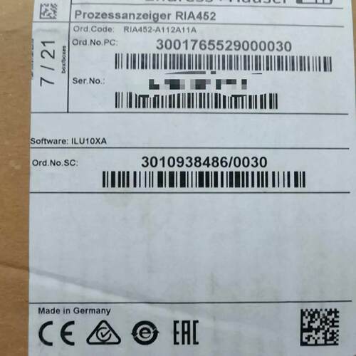 RIA452-A112A11A E+H数显仪 带泵控制功能工控器材议价维修