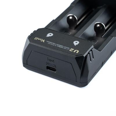 Yonii TC2 TypeC接口18650充电器3.7V26650双槽21700锂电池充电器