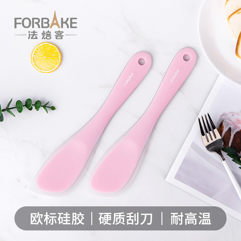 法焙客一体硬质全包硅胶刮刀大号奶油抹刀刮板可高温牛轧糖搅拌刀