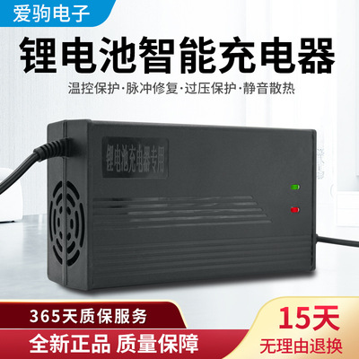 三元锂电池48伏v13串充电器54.6v2a3a4a6a7a8a9a安充电器铝壳快