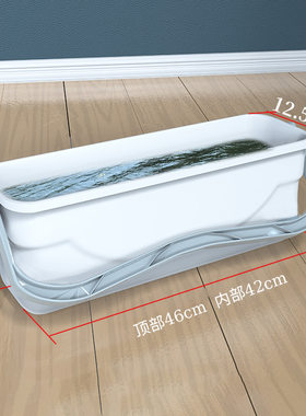 清洁用具长形免手洗胶棉拖把桶47cm加厚加大洗涤桶多用拖布桶水桶