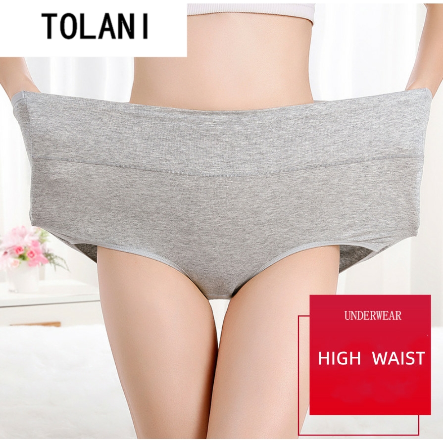 Women Cotton Underwear High Waisted Ladies Panties Plus Size