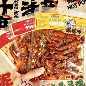 泥鳅鱼香辣味海泥鳅干湖南特色解馋小零食开袋即食开胃下酒下饭菜