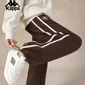 秋季 女款 简约直筒裤 运动休闲长裤 针织裤 Kappa卡帕背靠背2025新品
