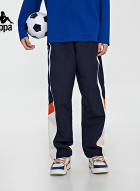 Kappa卡帕运动裤2024新款男直筒休闲裤梭织长裤校服卫裤K0E12AY01